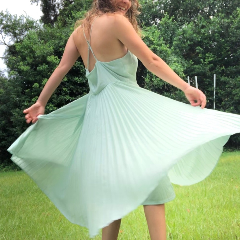 LC Lauren Conrad mint green evening dress